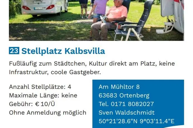 Stellplatz Kalbsvilla